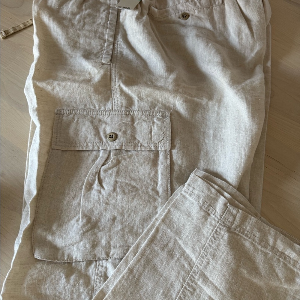NWT Men’s Tommy Bahama Linen Cargo Pants Large